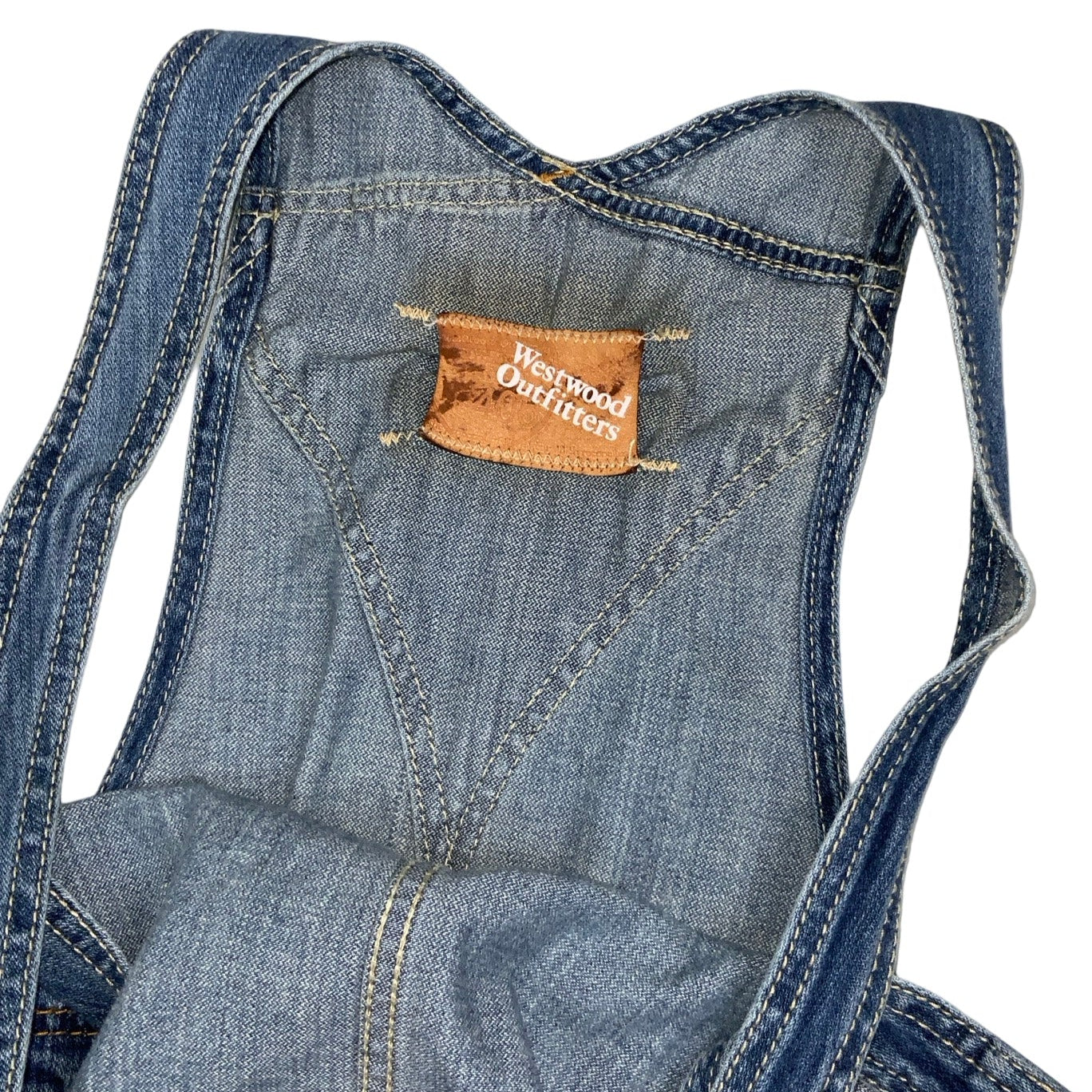 Vintage ‘Westwood Outfitters’ Denim Pinafore Dungaree Dress 12 14