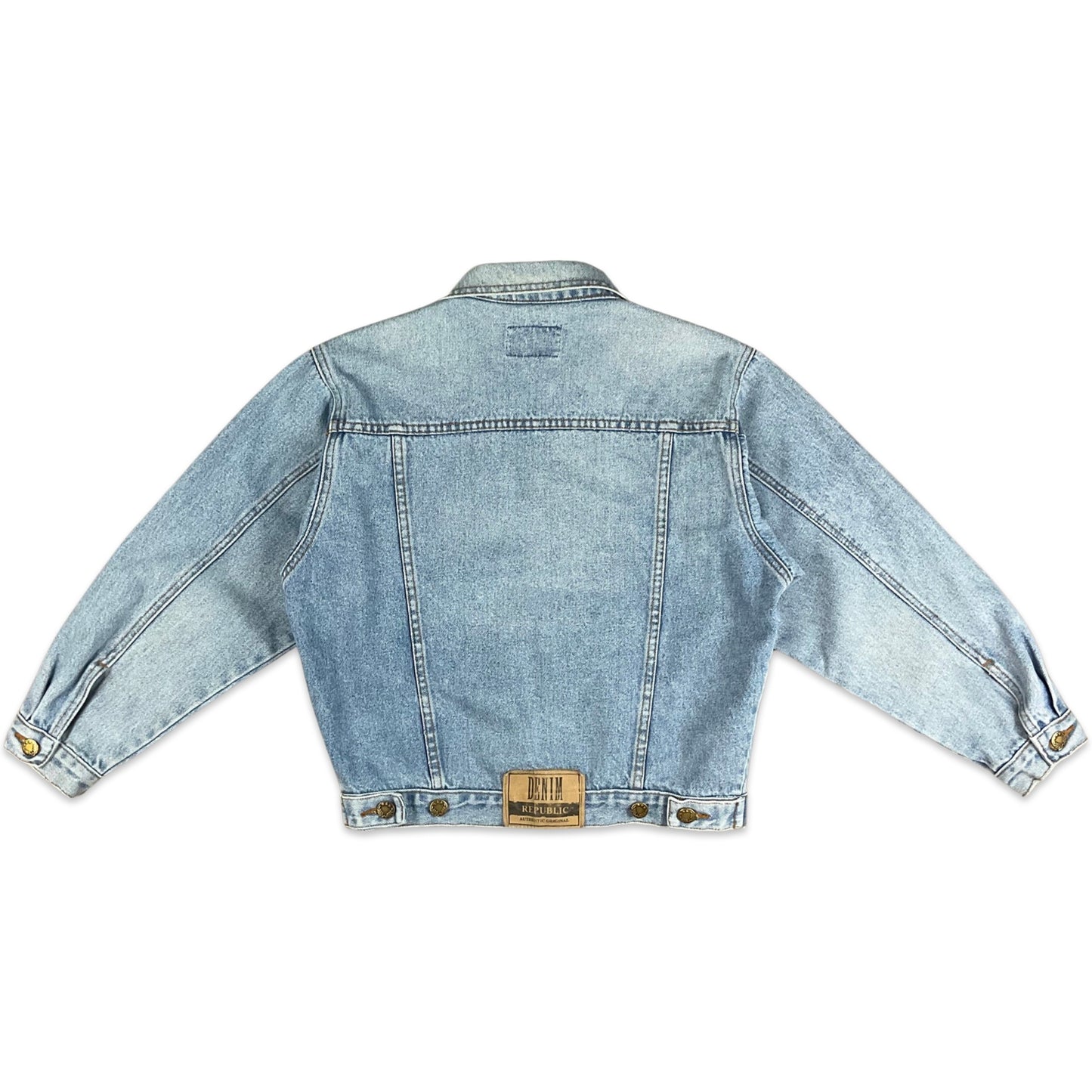 Vintage 90s Light Blue Denim Jacket 8 10 12