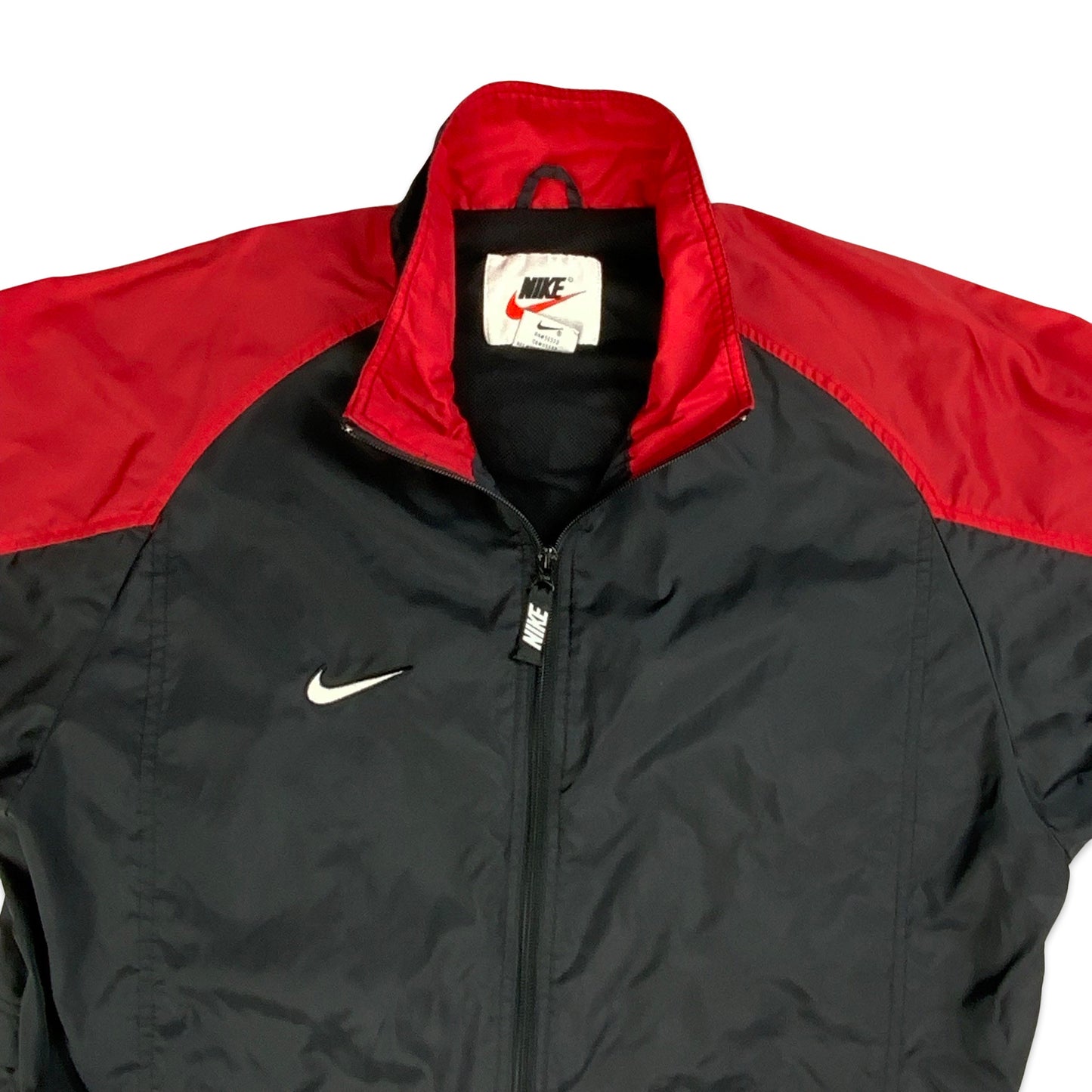 Vintage 90s Nike Black & Red Track Jacket M L XL