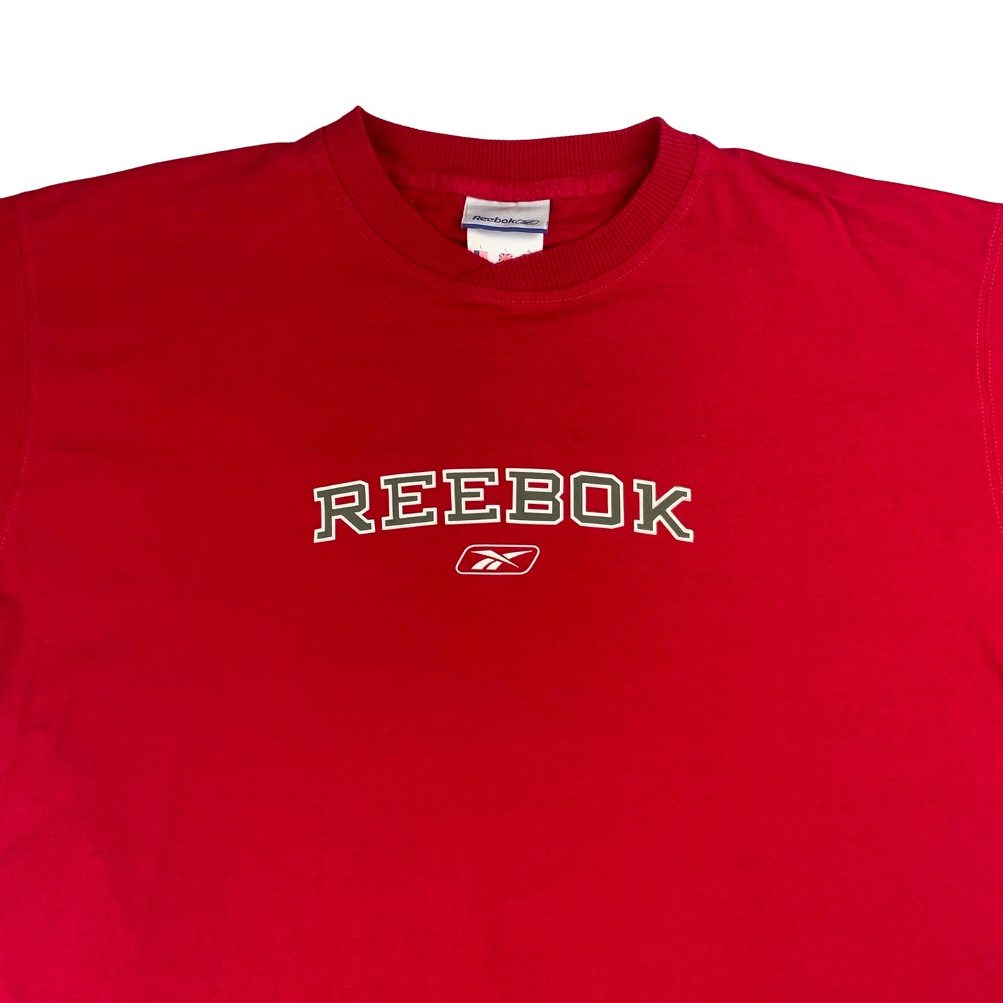 Y2K Red Reebok Tee L