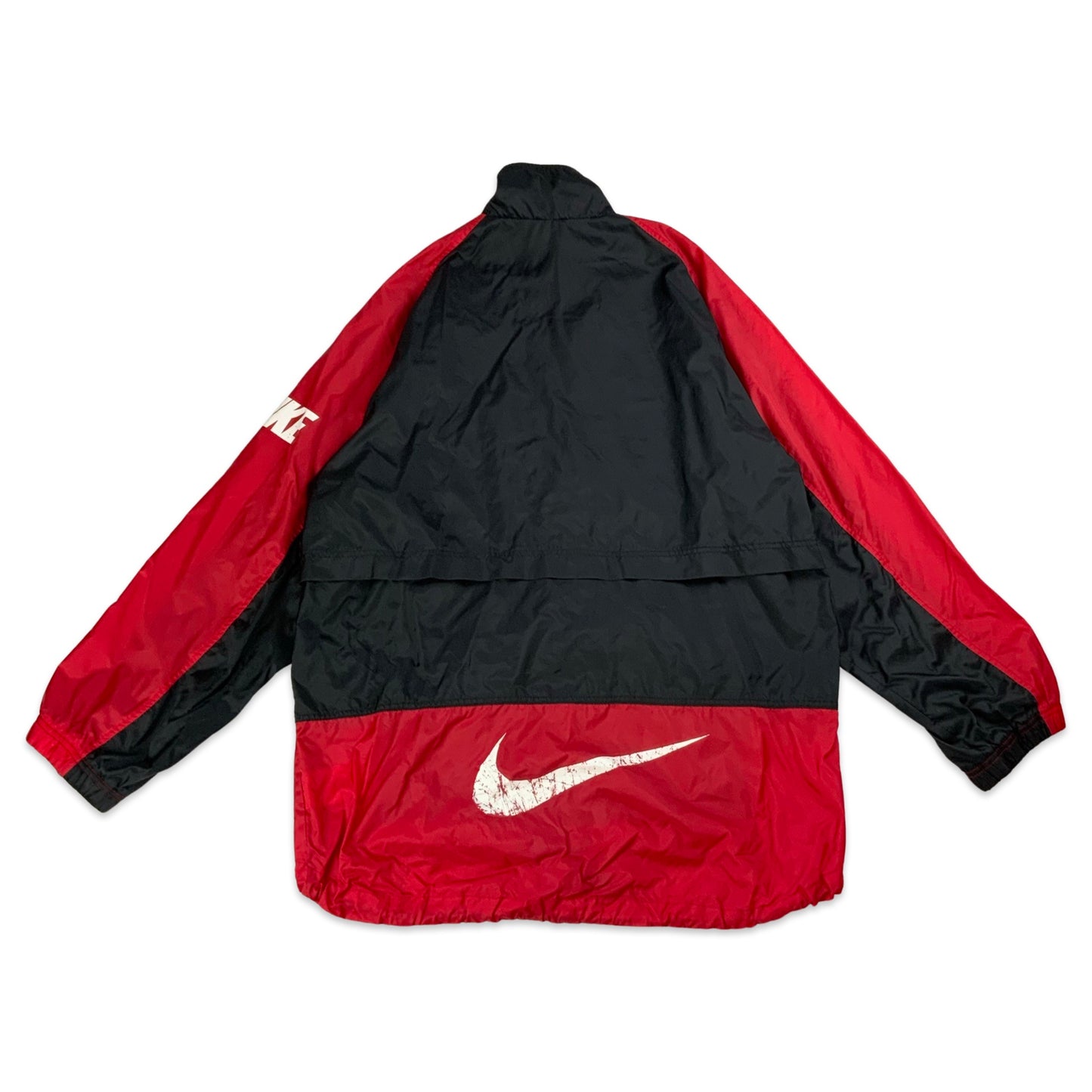 Vintage Nike Black & Red Track Jacket M L XL