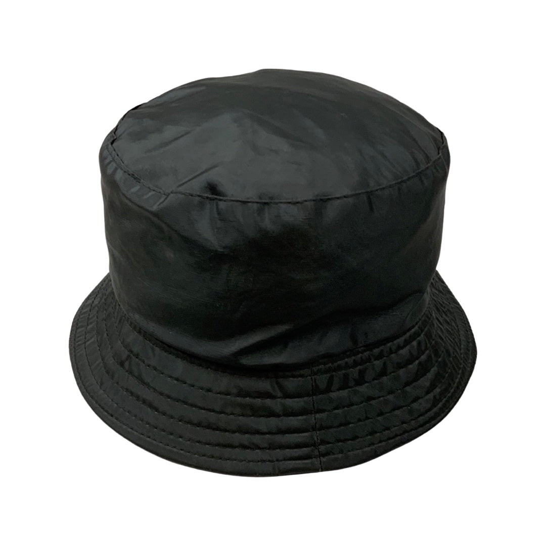 Vintage Black Fleece Lined Bucket Hat