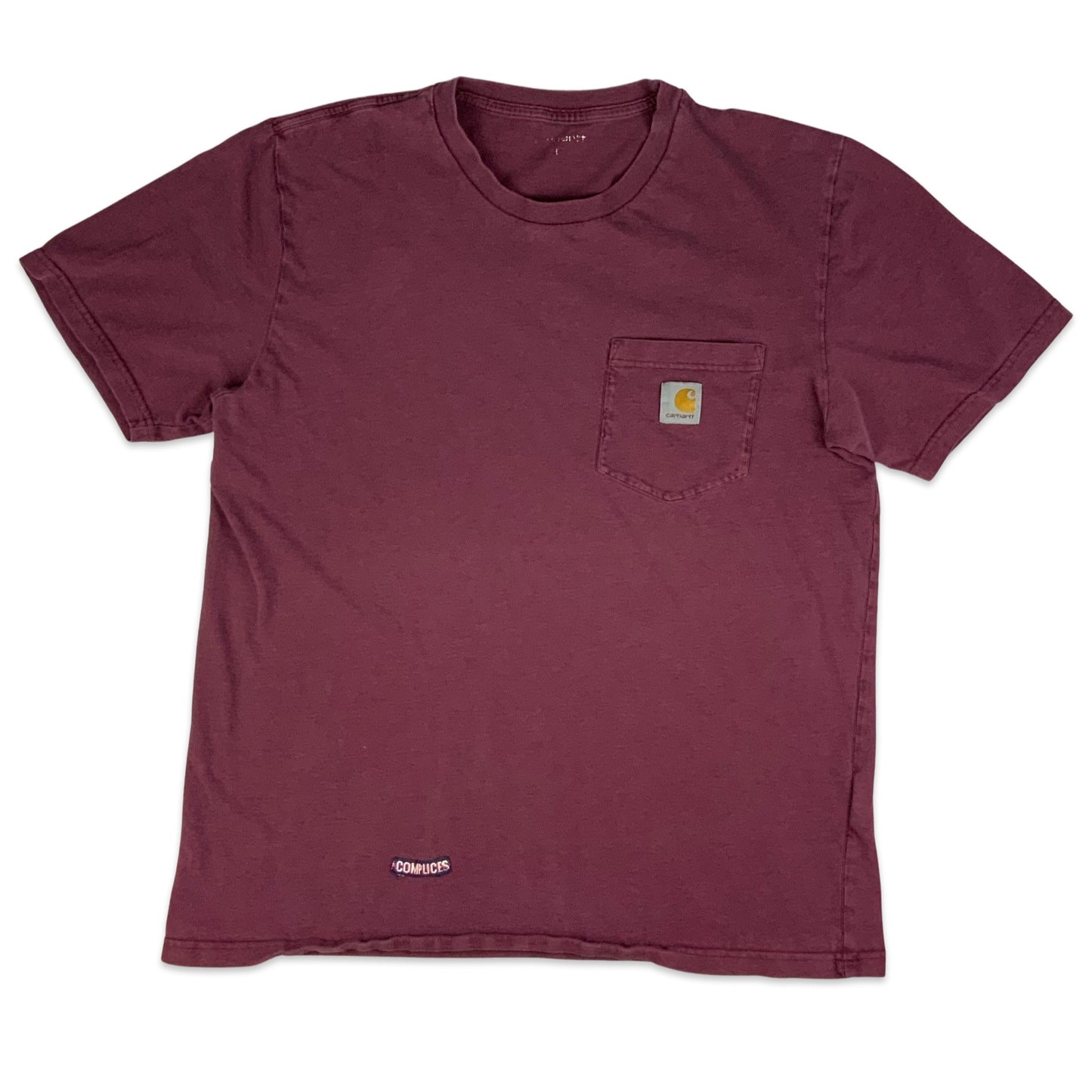 Y2K Burgundy Carhartt Tee S M