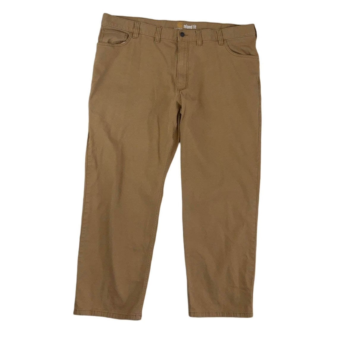 Carhartt’ Relaxed Fit Tan Beige Workwear Cargo Trousers 42W 27L