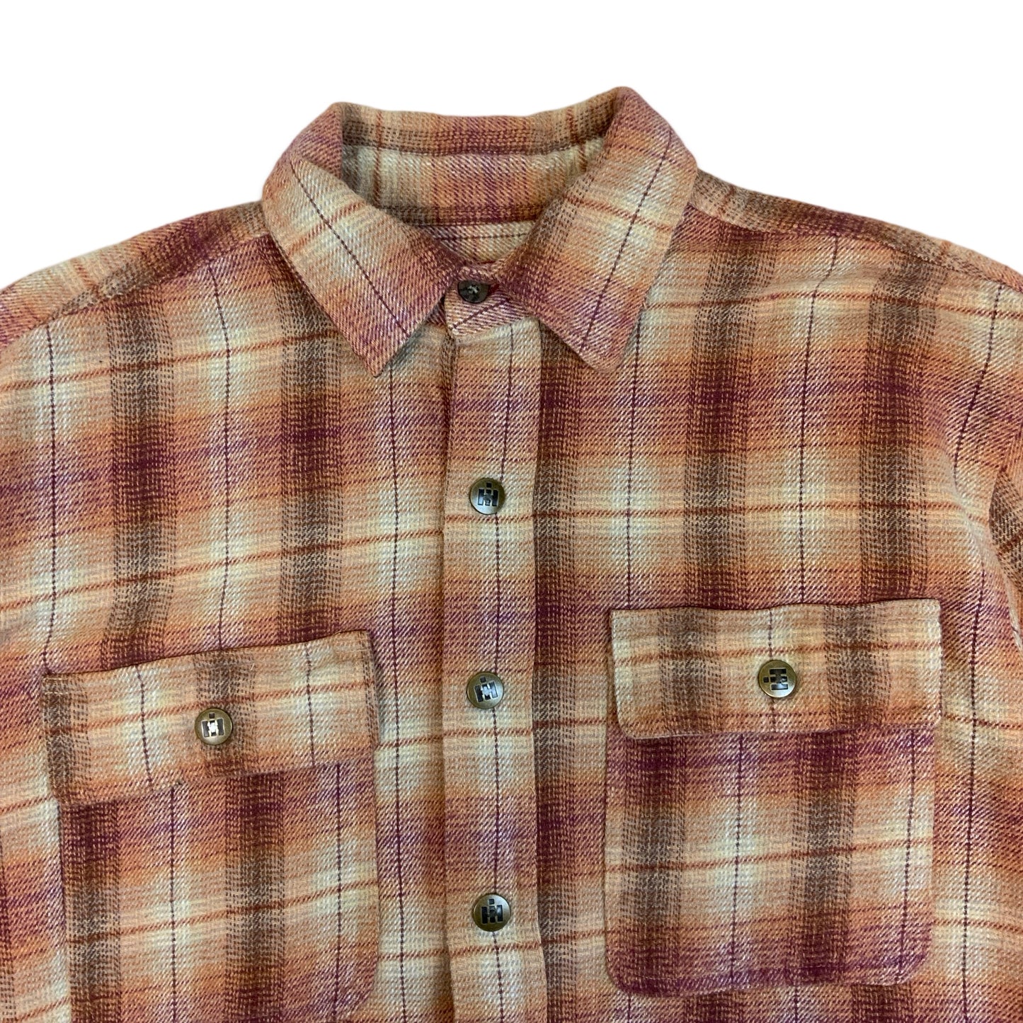 Vintage Farmall Tartan Flannel Shirt L XL