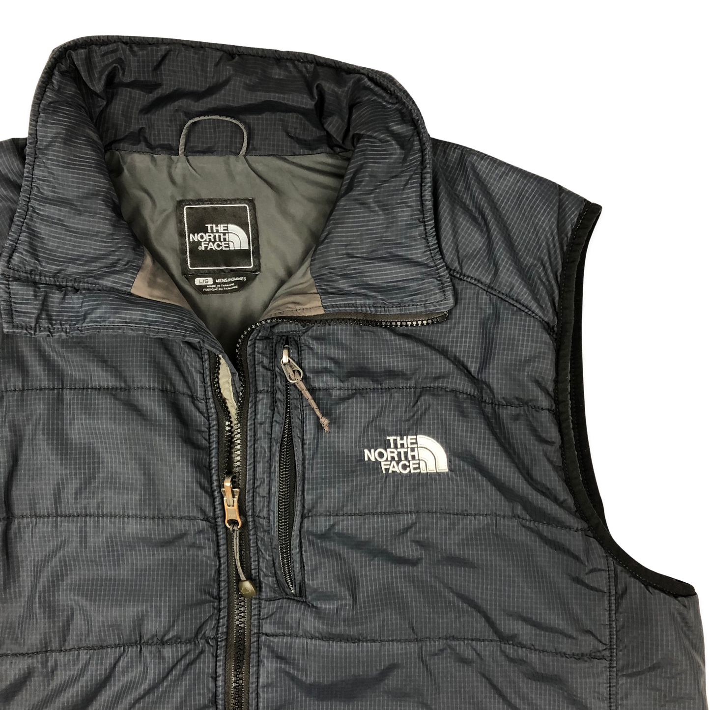 Vintage The North Face Black Puffer Gilet XL