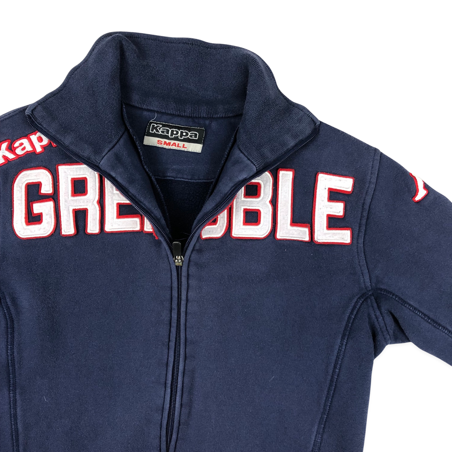 Vintage Kappa Grenoble Rugby Navy Zip-up M