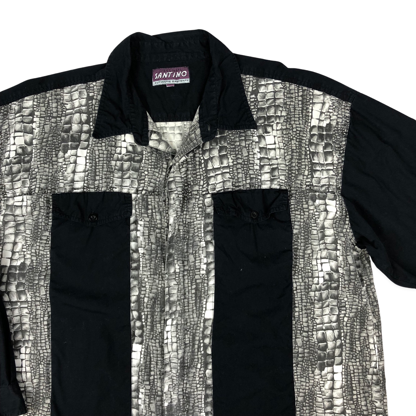 Vintage 90s Black and Grey Shirt 3XL