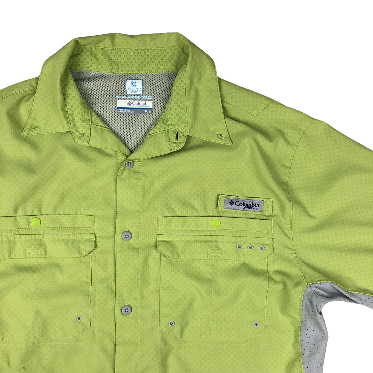 Preloved Columbia Technical Lime Green Shirt