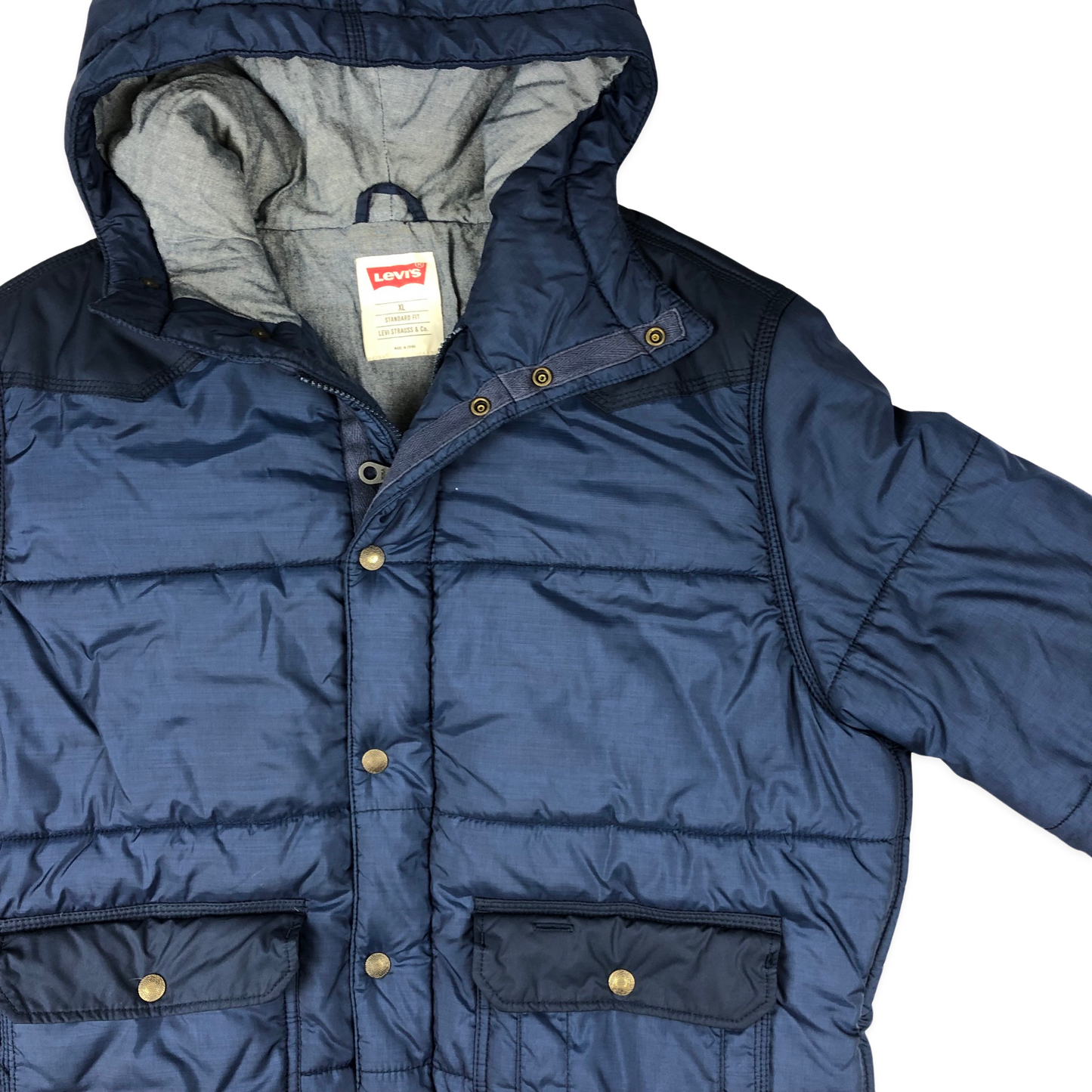 Vintage Levi's Blue Puffer Coat XL