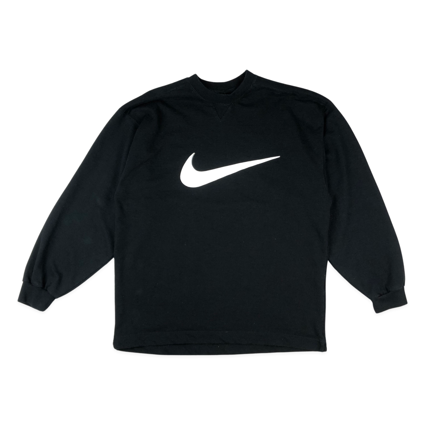 Vintage 90s Nike Black Swoosh Sweatshirt
