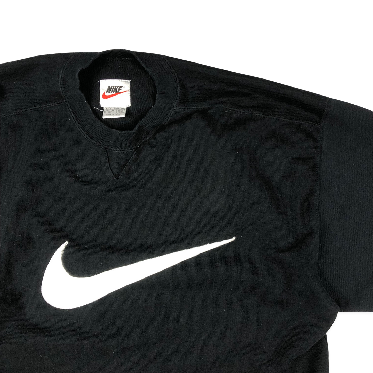 Vintage 90s Nike Black Swoosh Sweatshirt
