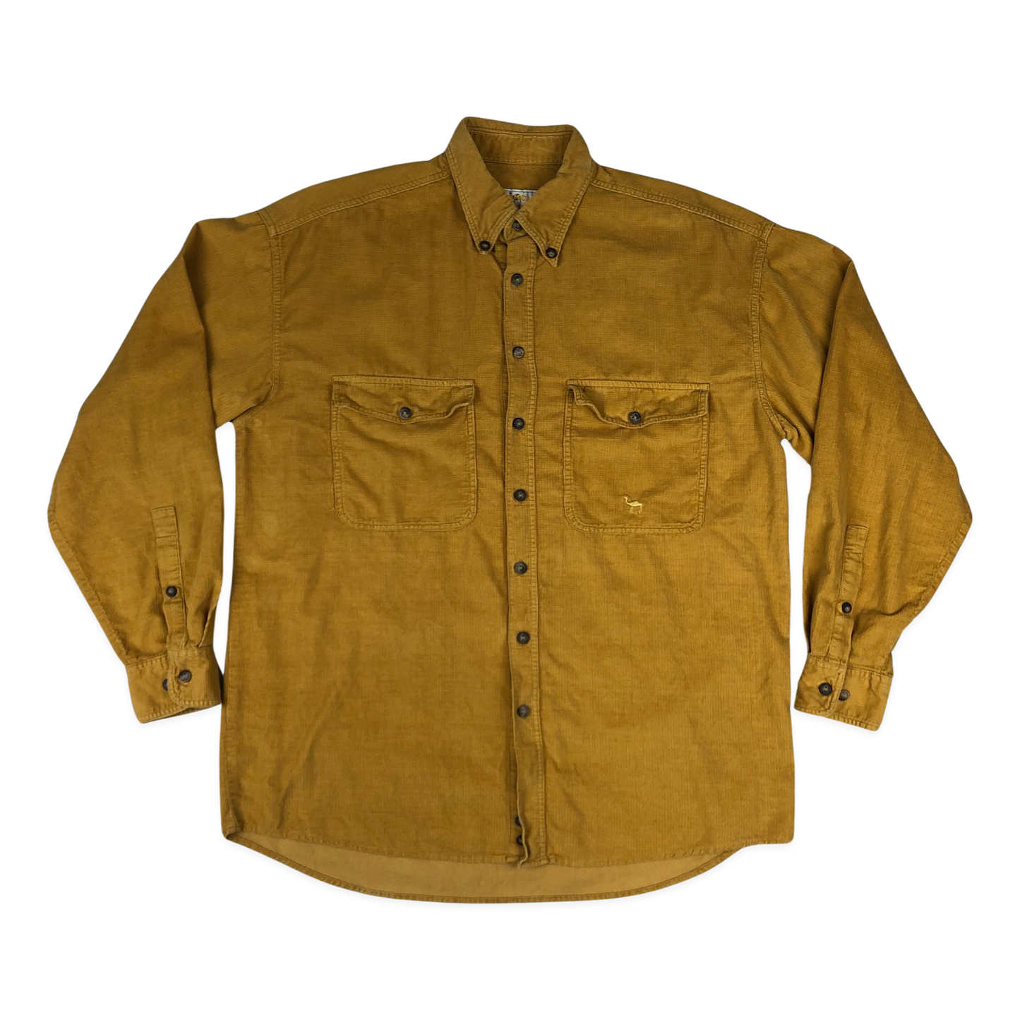 Vintage Camel Orange Corduroy Shirt L