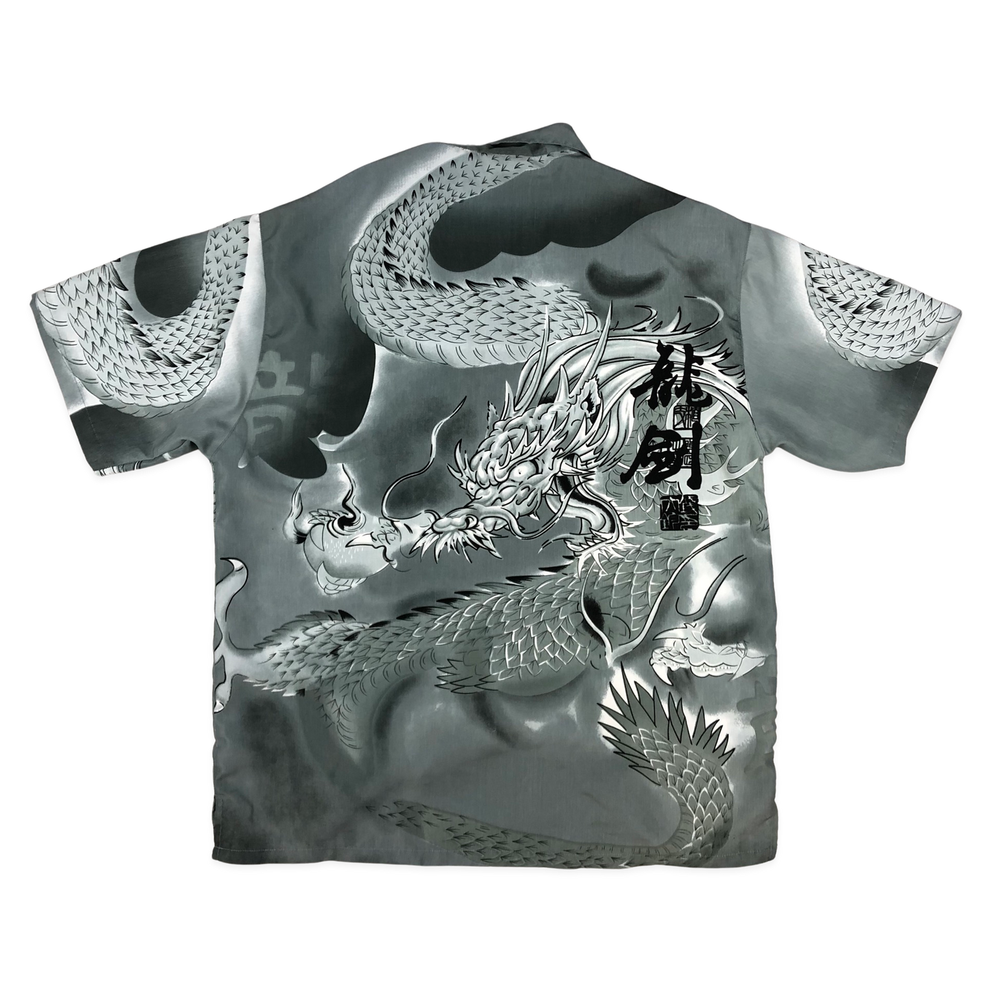 Vintage Y2K Dragon Print Shirt XL