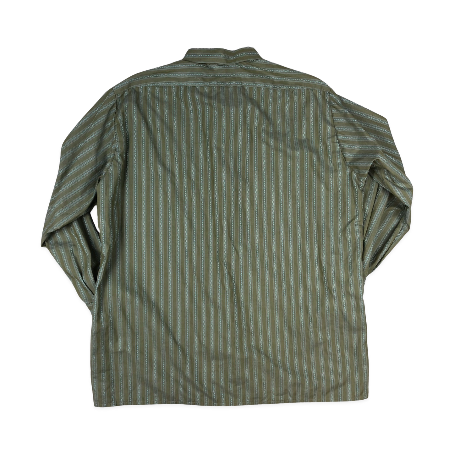 Vintage 70s Abstract Stripy Print Shirt XL