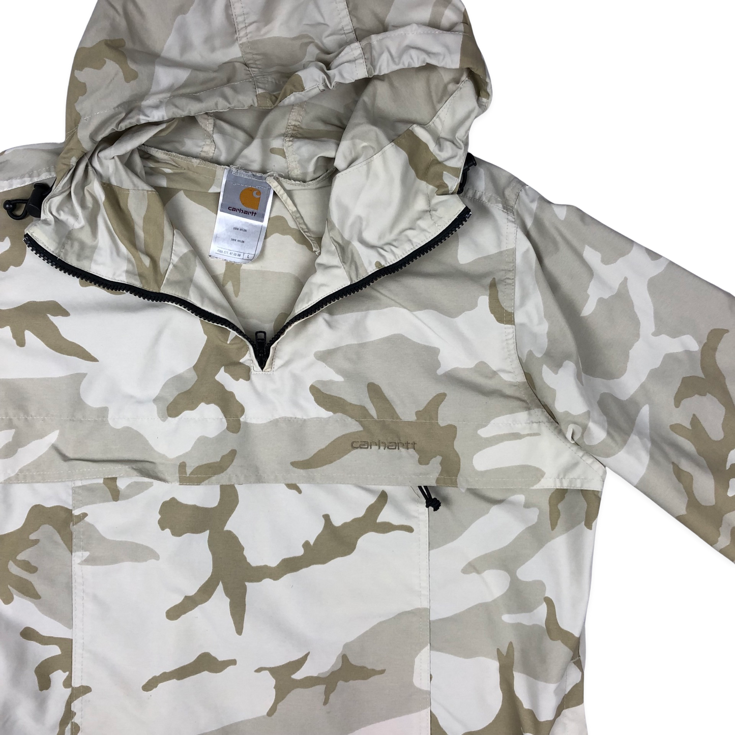 Vintage Carhartt Camo Pullover Windbreaker L