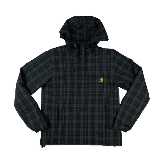 Vintage Carhartt Black Checked Fleece Lined Cagoule S