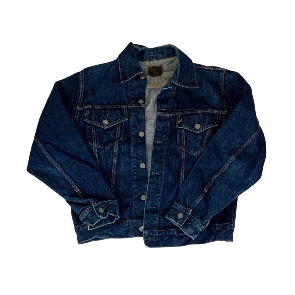 Vintage 00s Dark Blue Denim Jacket S M