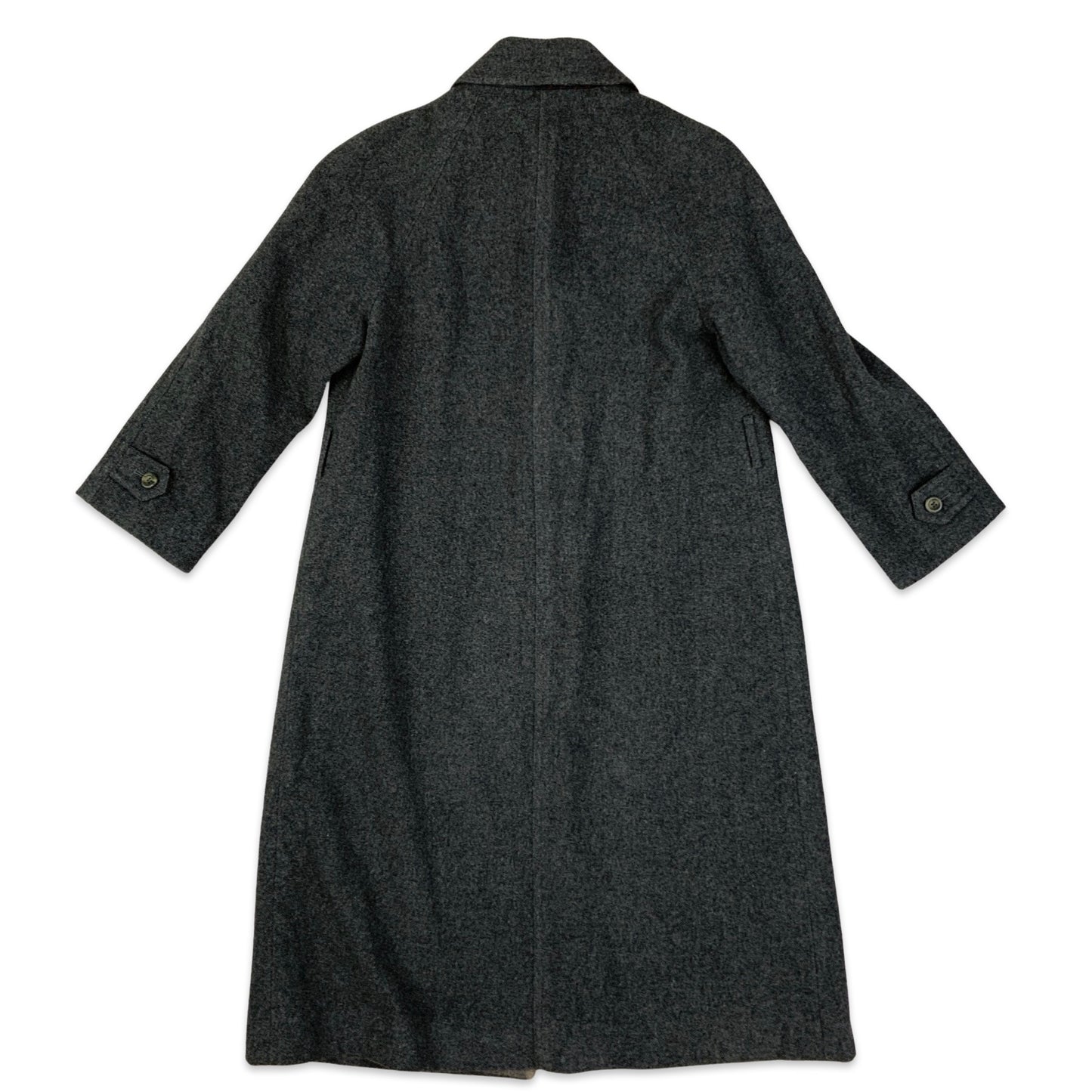 Vintage Grey Wool Duster Coat 8 10