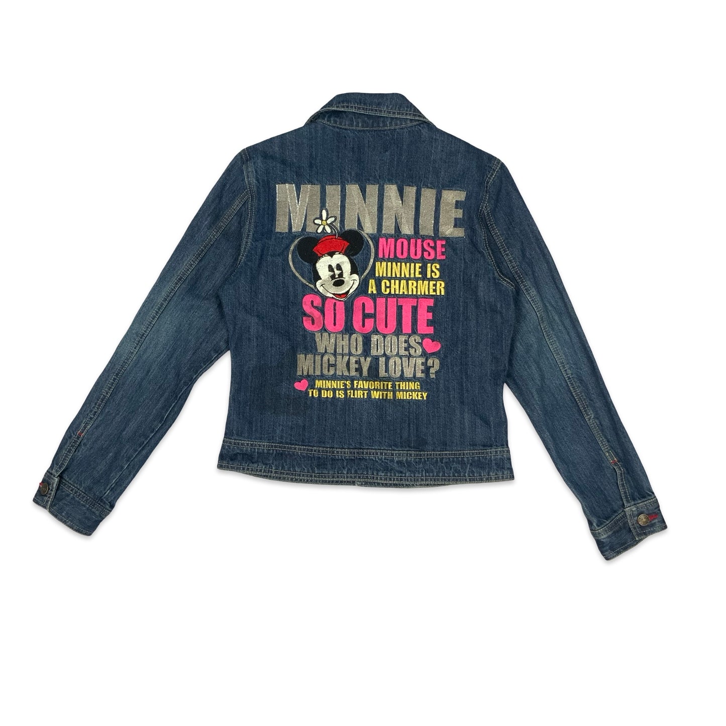 Vintage Minnie Mouse Denim Jacket 8 10