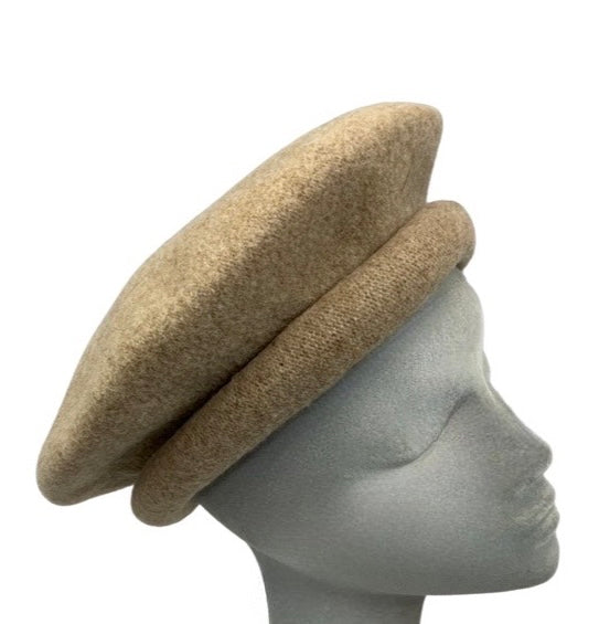 Vintage 80s Fezko Beige Beret