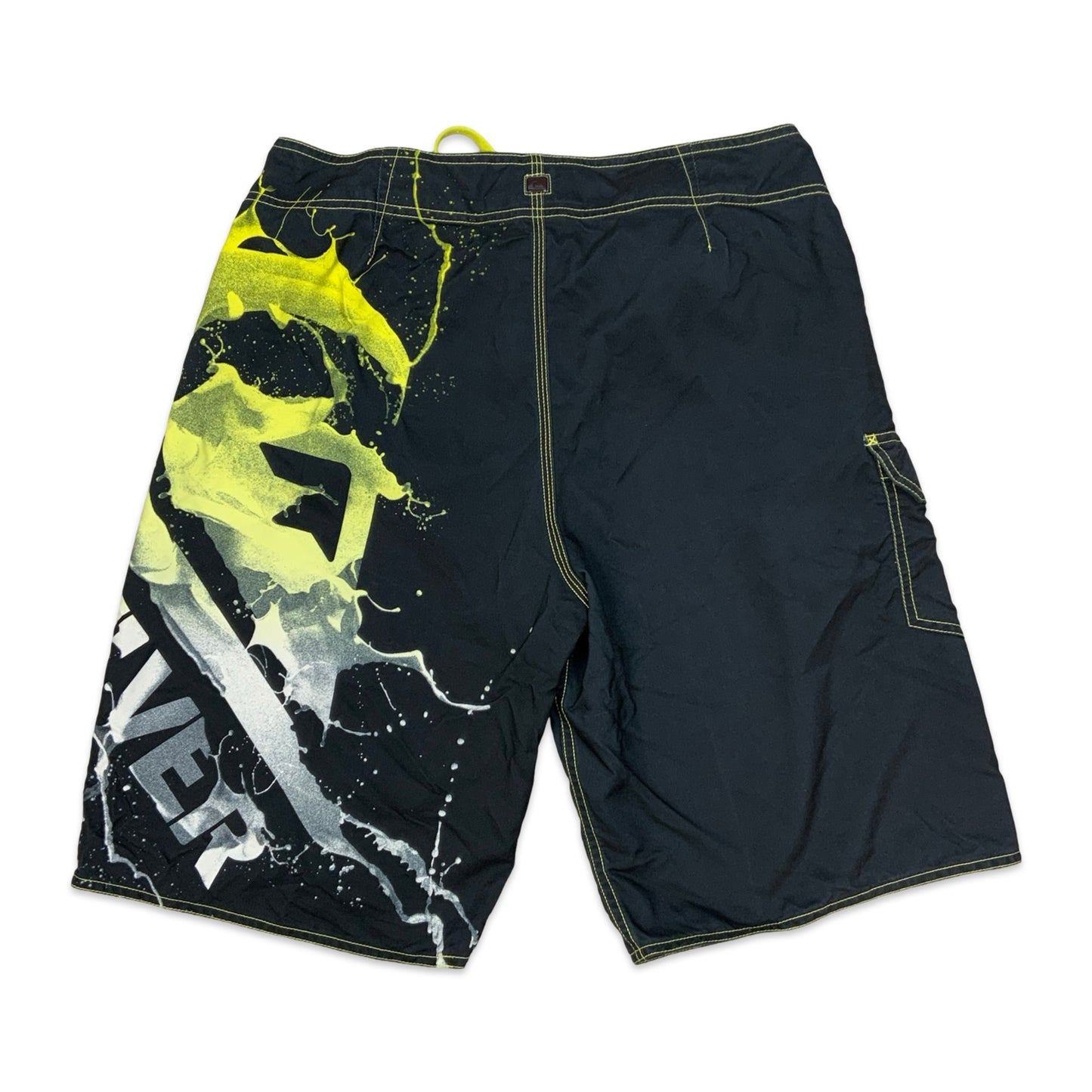 90s Black & Green Quiksilver Shorts M