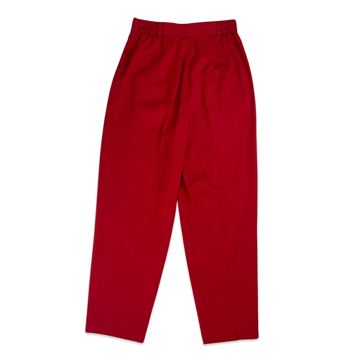 Vintage Red Straight Leg Trousers 6 8