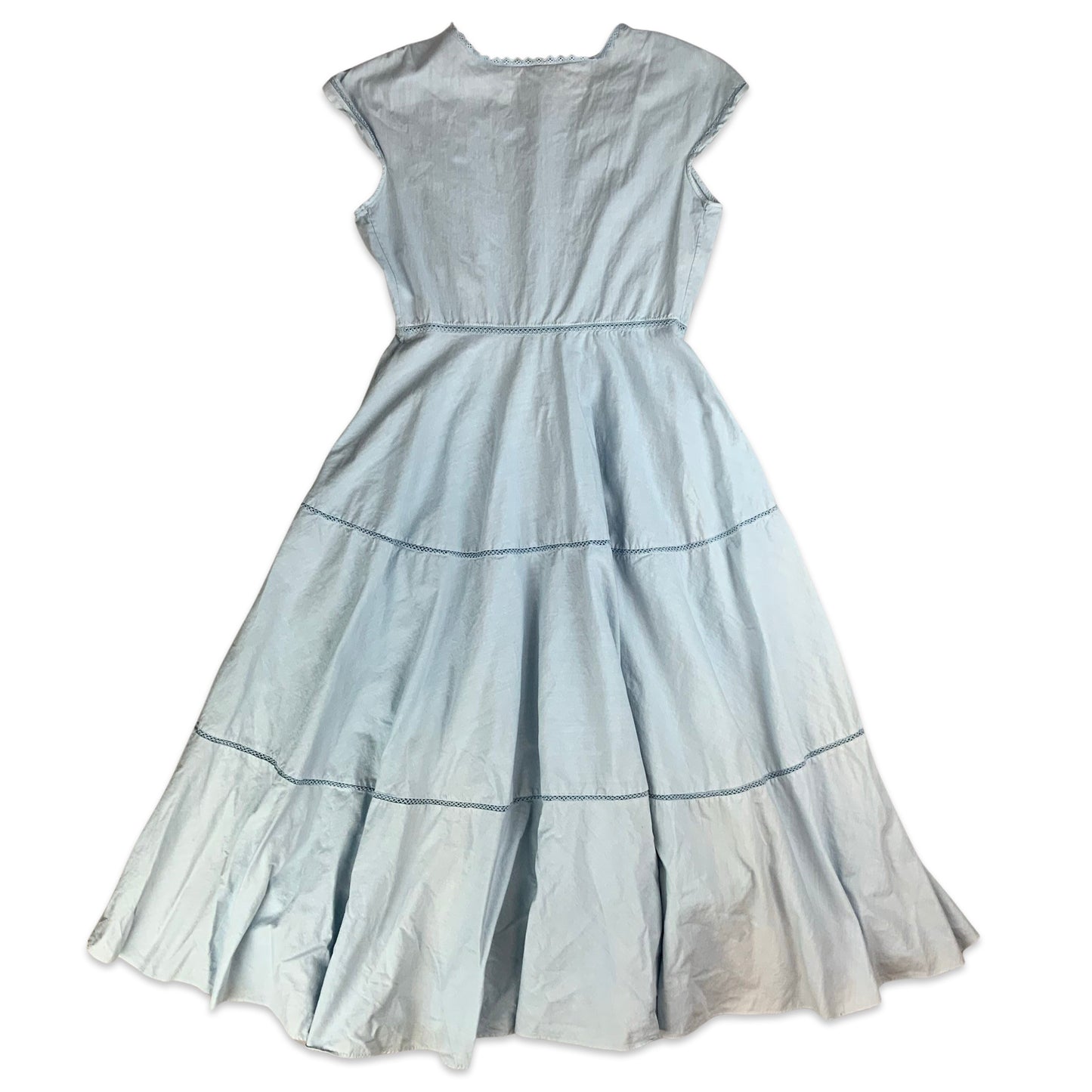 90s Baby Blue Prairie Dress