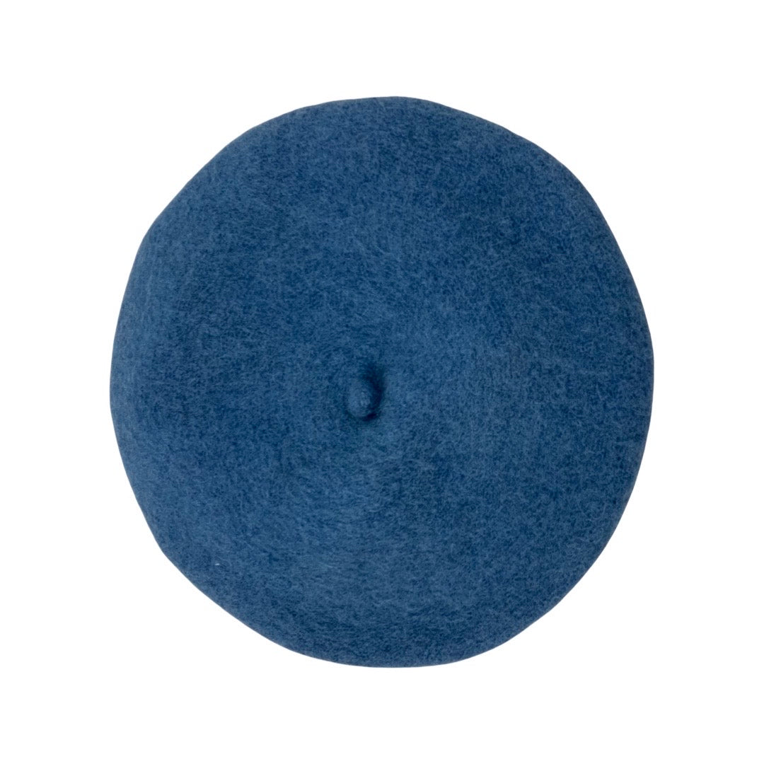 Vintage Blue Chunky Beret