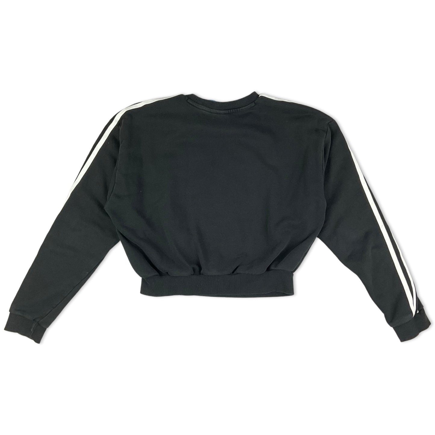 Adidas Black & White Cropped Jumper 8 10