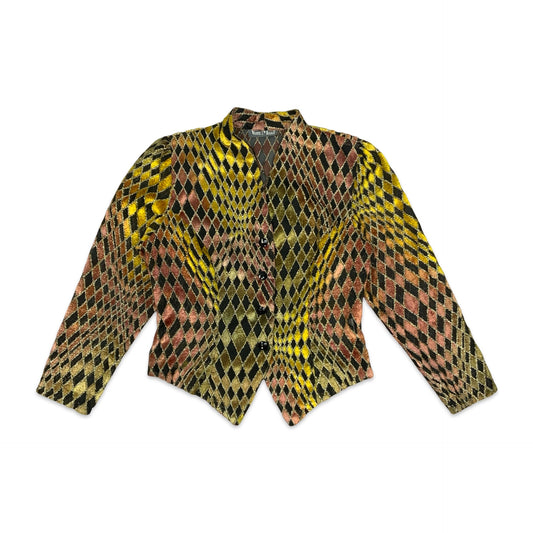 80s Multicoloured Sheer Jacket 12
