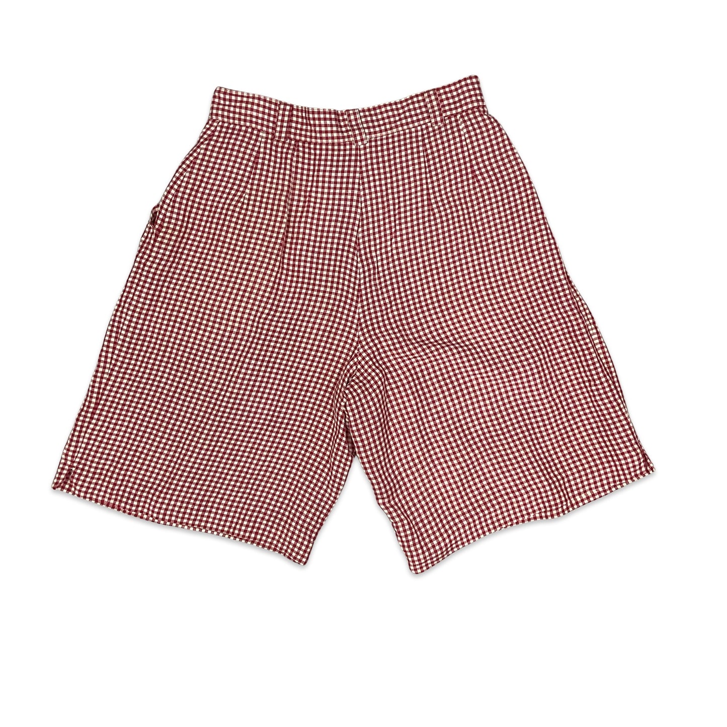 Vintage Red & White Gingham Shorts 12