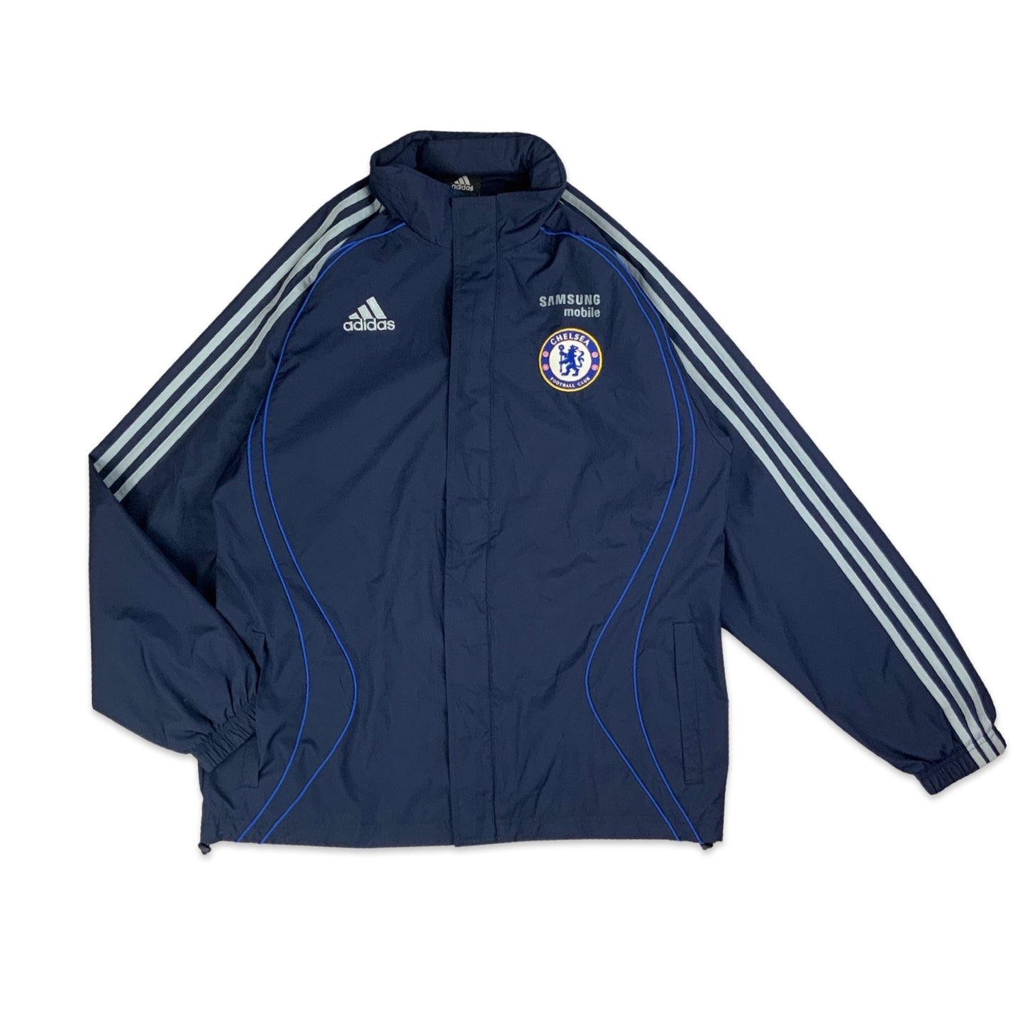 Y2K Navy Adidas Chelsea Track Jacket M L