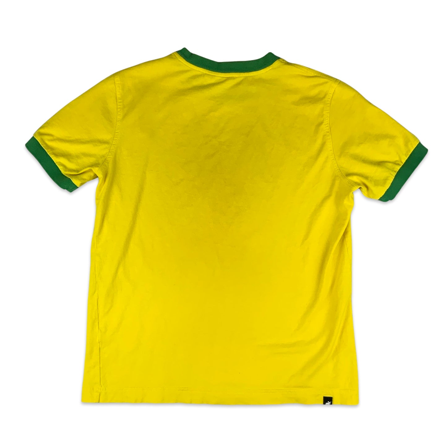 90s Yellow & Green Puma Tee S M