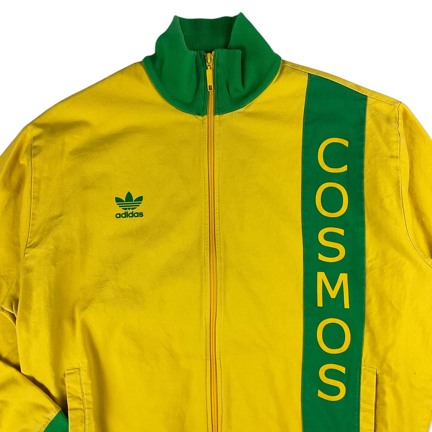 Vintage Adidas New York Cosmos Yellow & Green Jacket XL