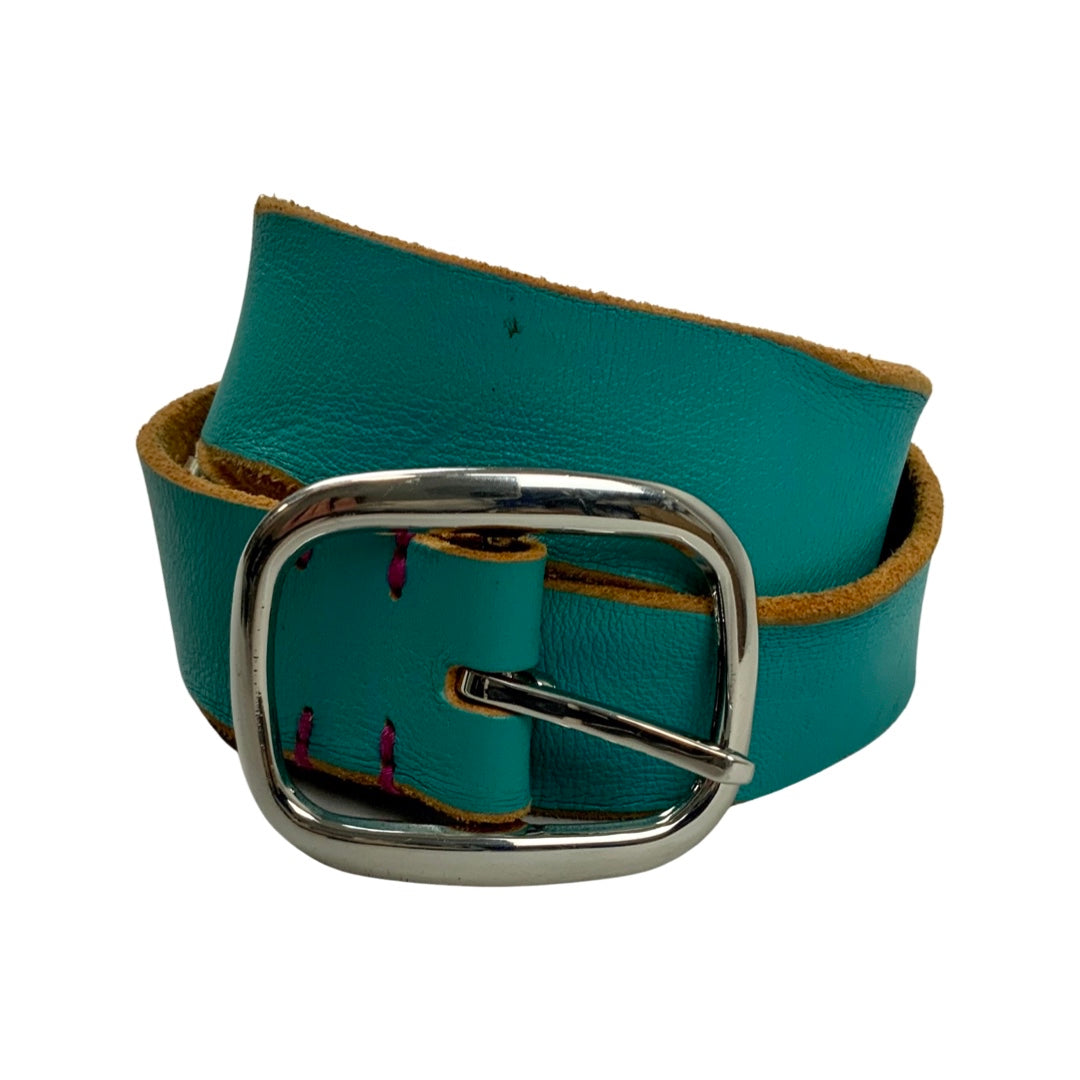 Vintage Turquoise Leather Diesel Belt