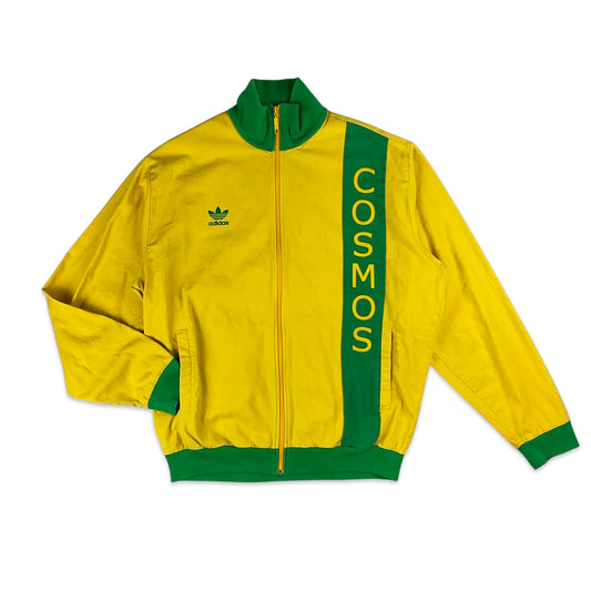 Vintage Adidas New York Cosmos Yellow & Green Jacket XL