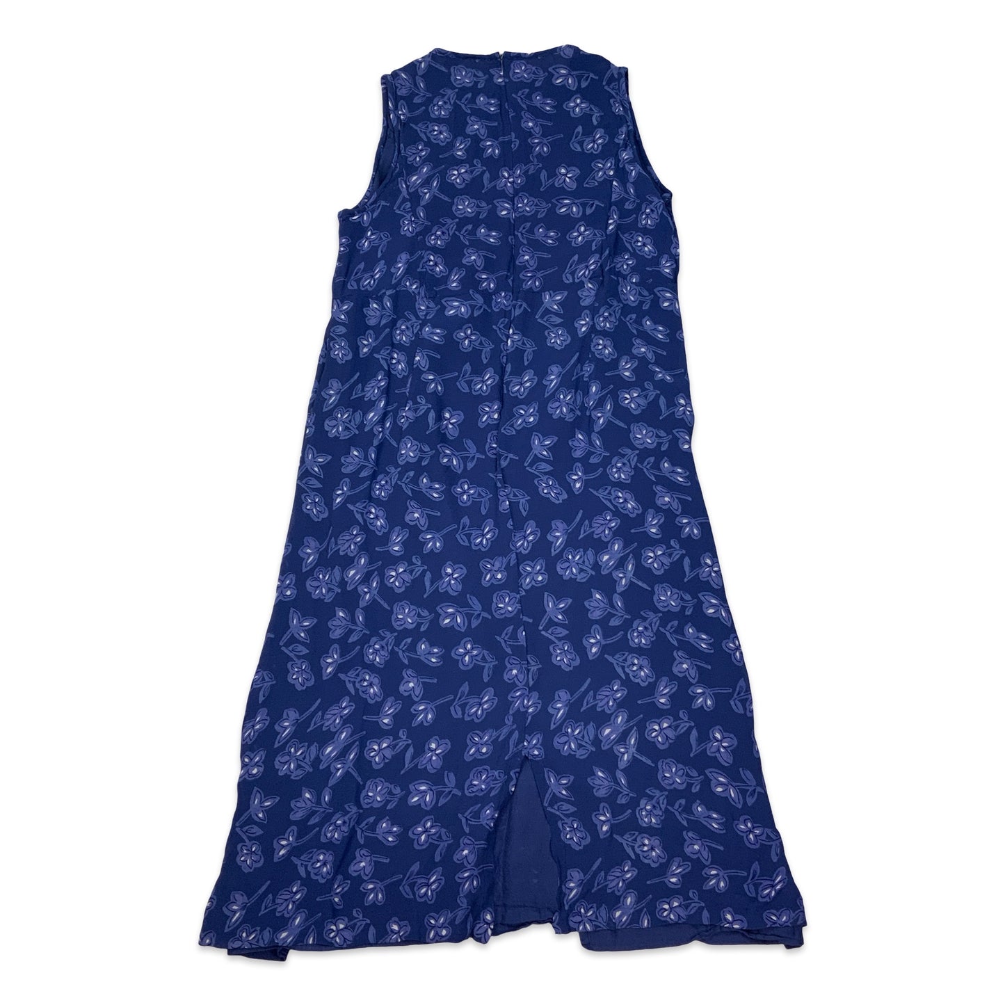Vintage Blue Floral Aline Dress 16