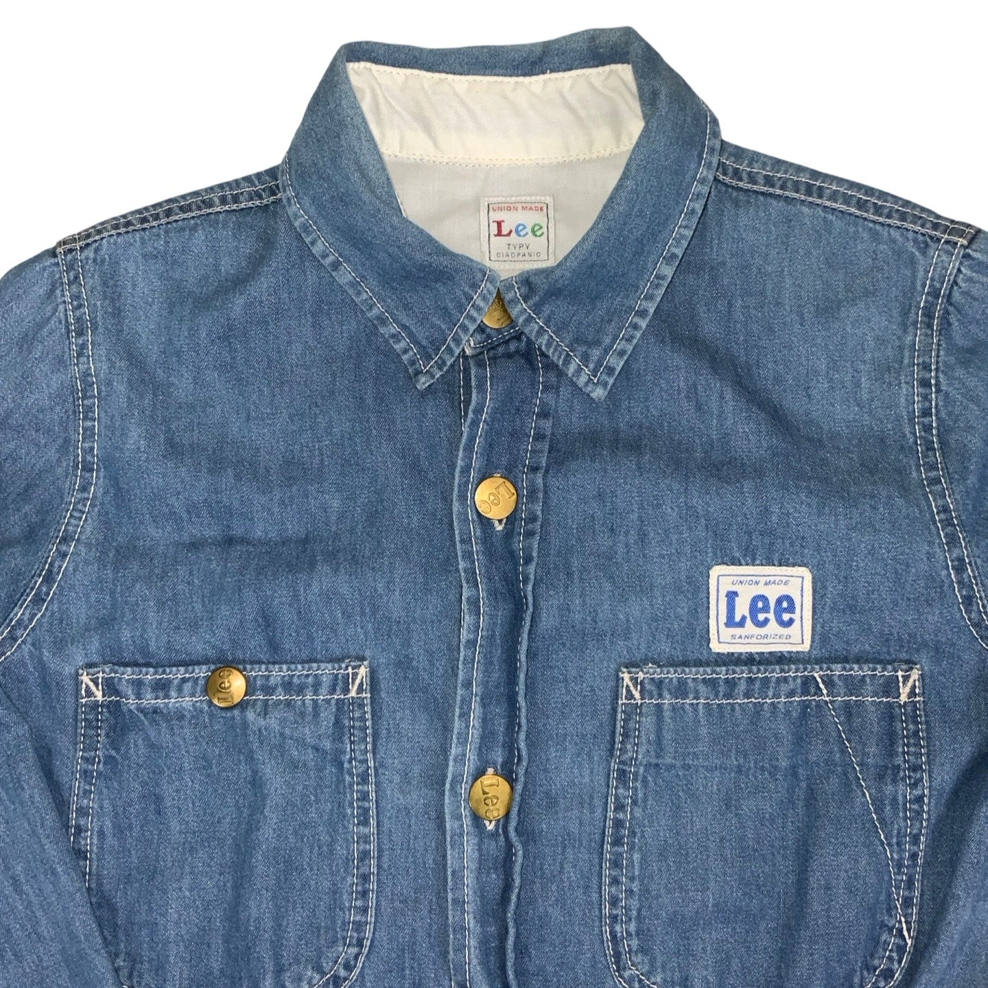 Vintage 90s ‘Union Made Lee’ LT9019 Denim Shirt S M