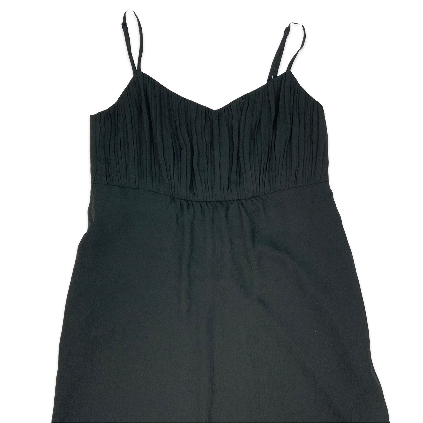 Y2K Black Dress with Pleated Bust 10