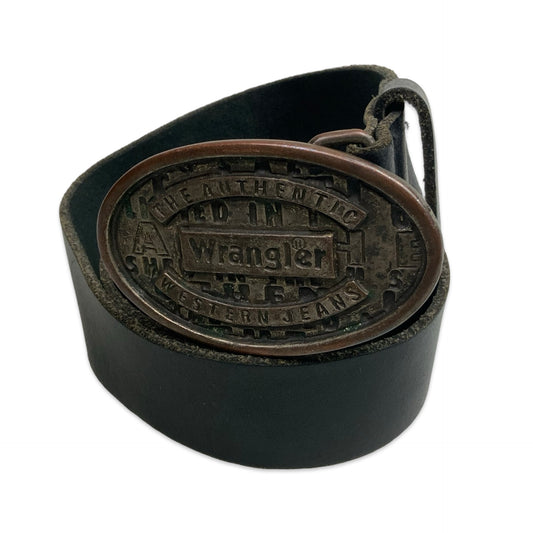 Vintage Black Wrangler Belt