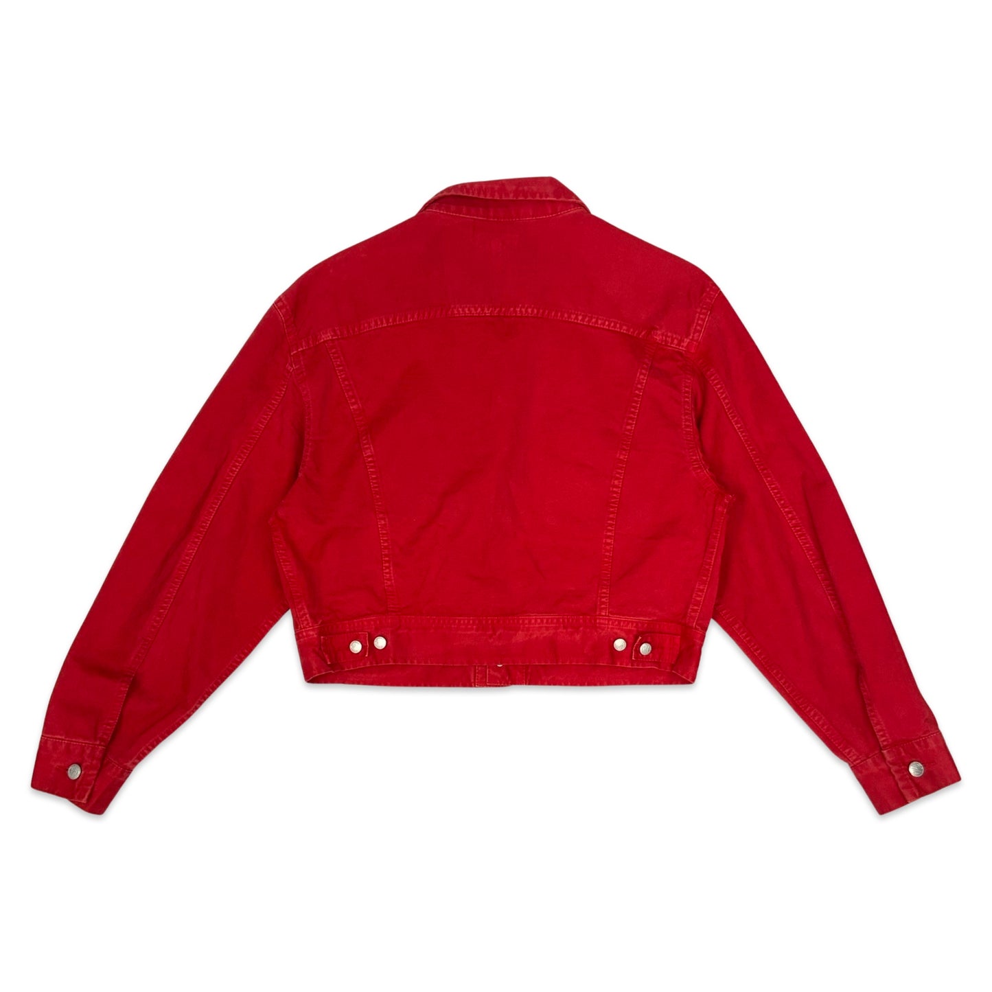 Vintage Red Replay Cropped Jacket 14 16