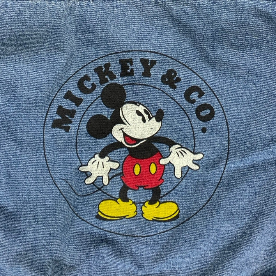 Vintage 90s Disney Mickey & Co Light Blue Denim Jacket L