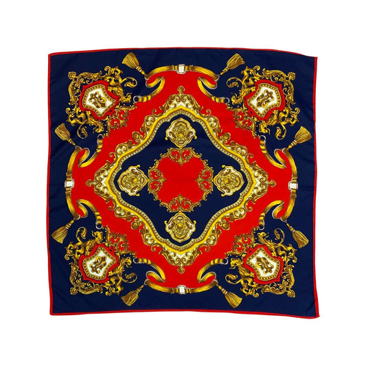 Vintage Red and Blue Scarf