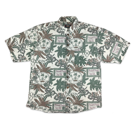 Vintage Hawaiian Short Sleeve Shirt L XL