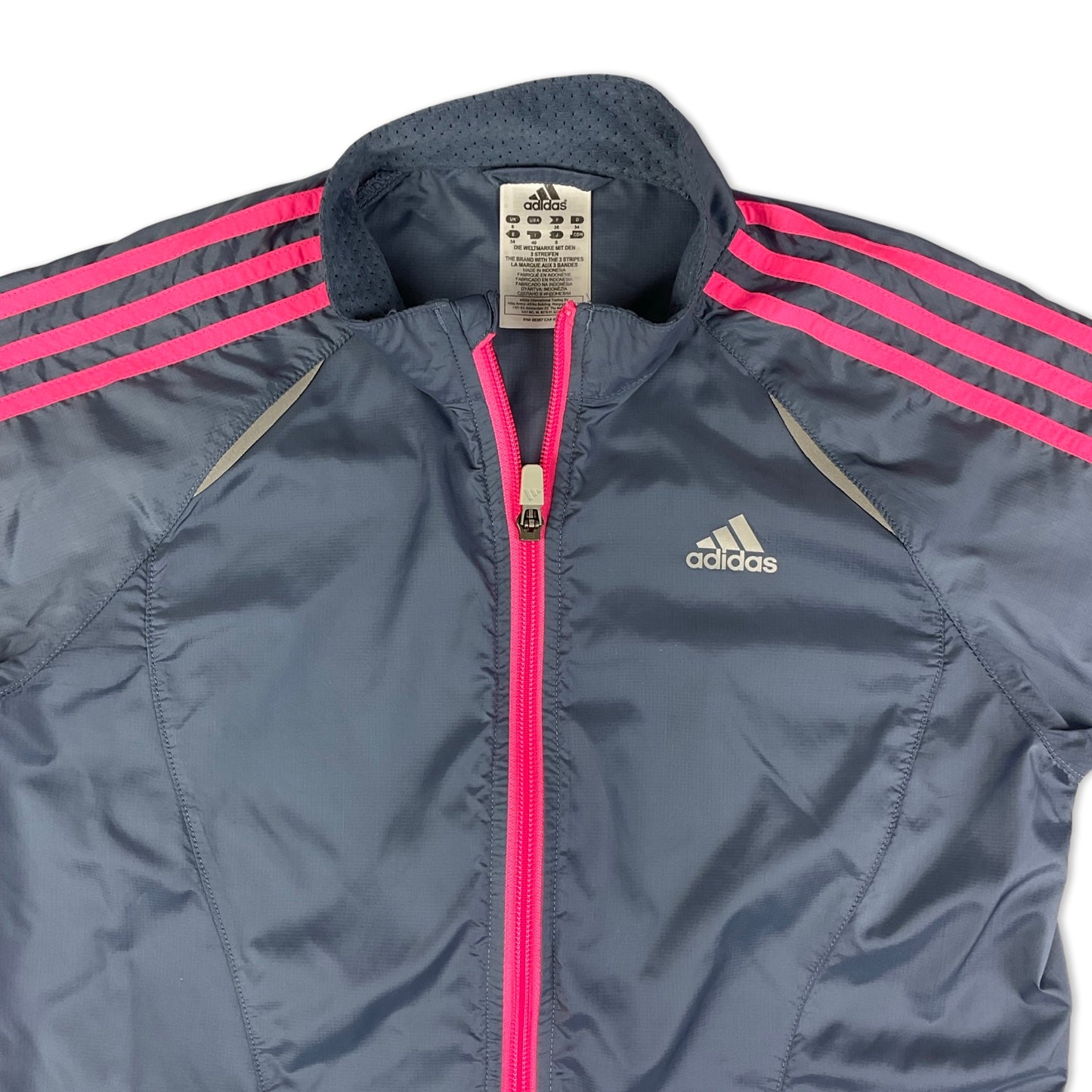 Vintage Adidas Blue & Pink Track Jacket 6 8