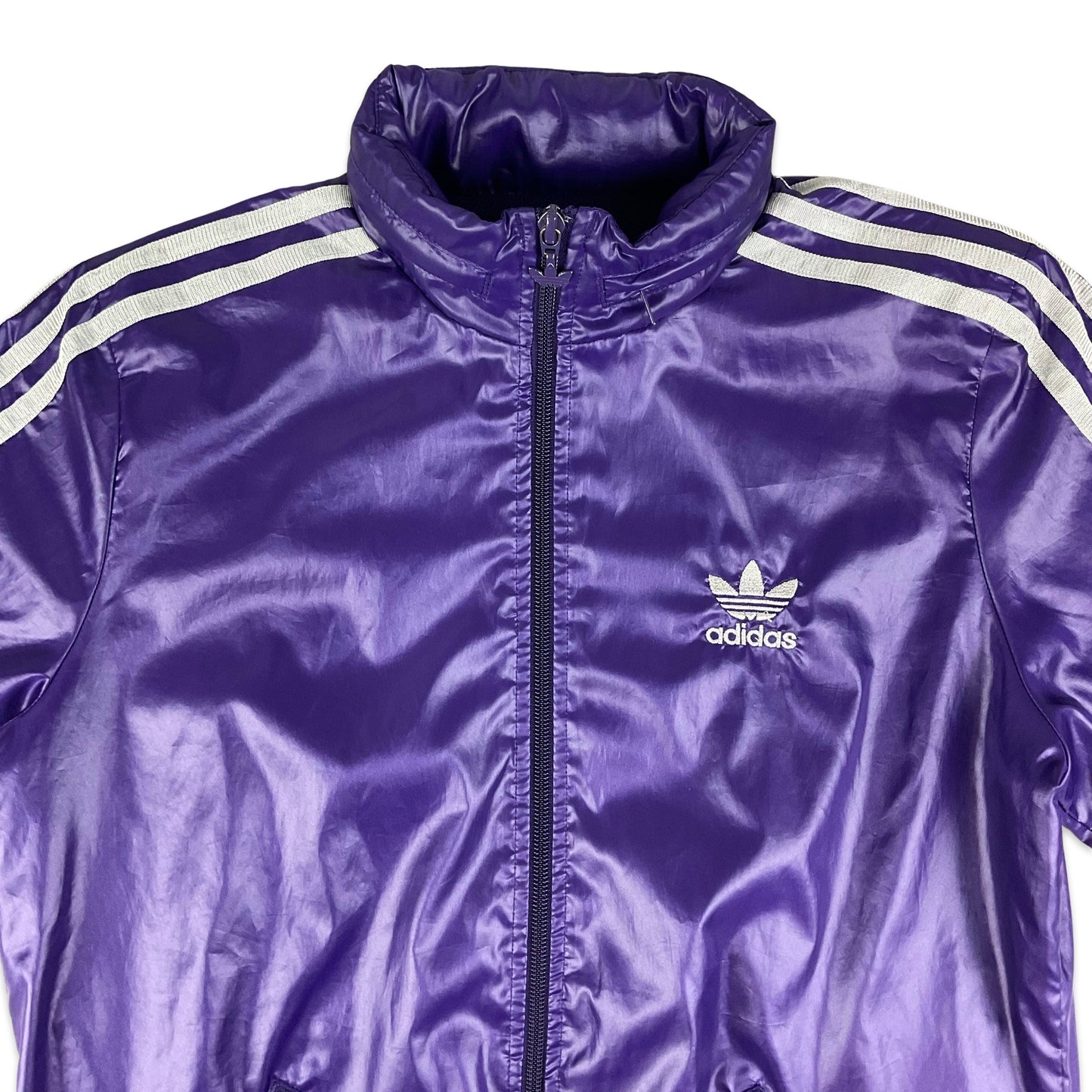 Vintage Adidas Purple & Silver Track Jacket 10 12