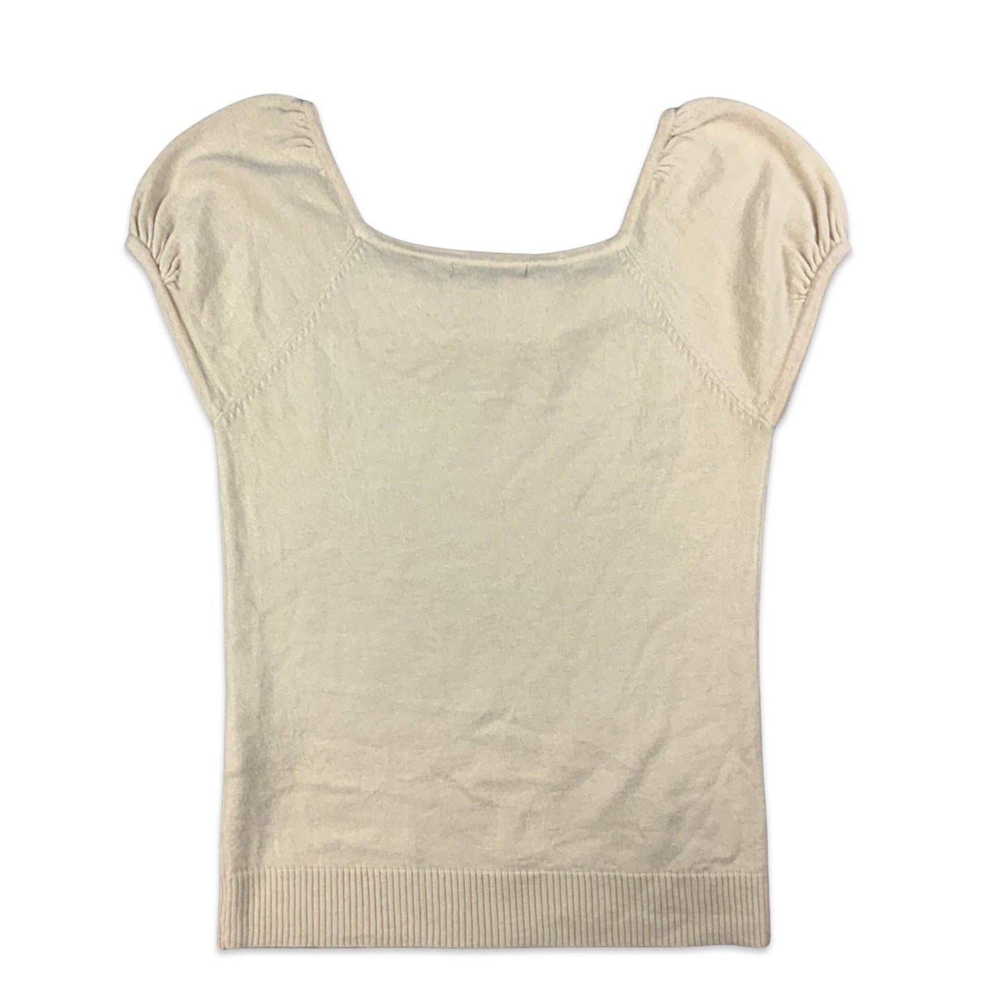 Beige Short Sleeve Jumper 4 6