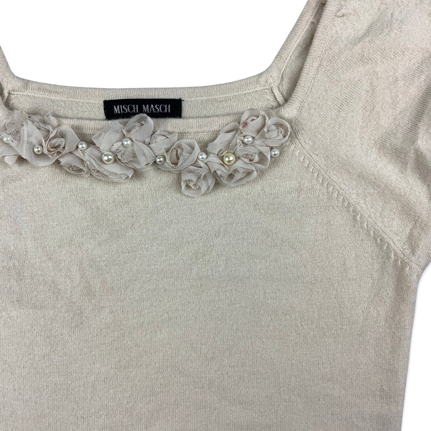 Beige Short Sleeve Jumper 4 6