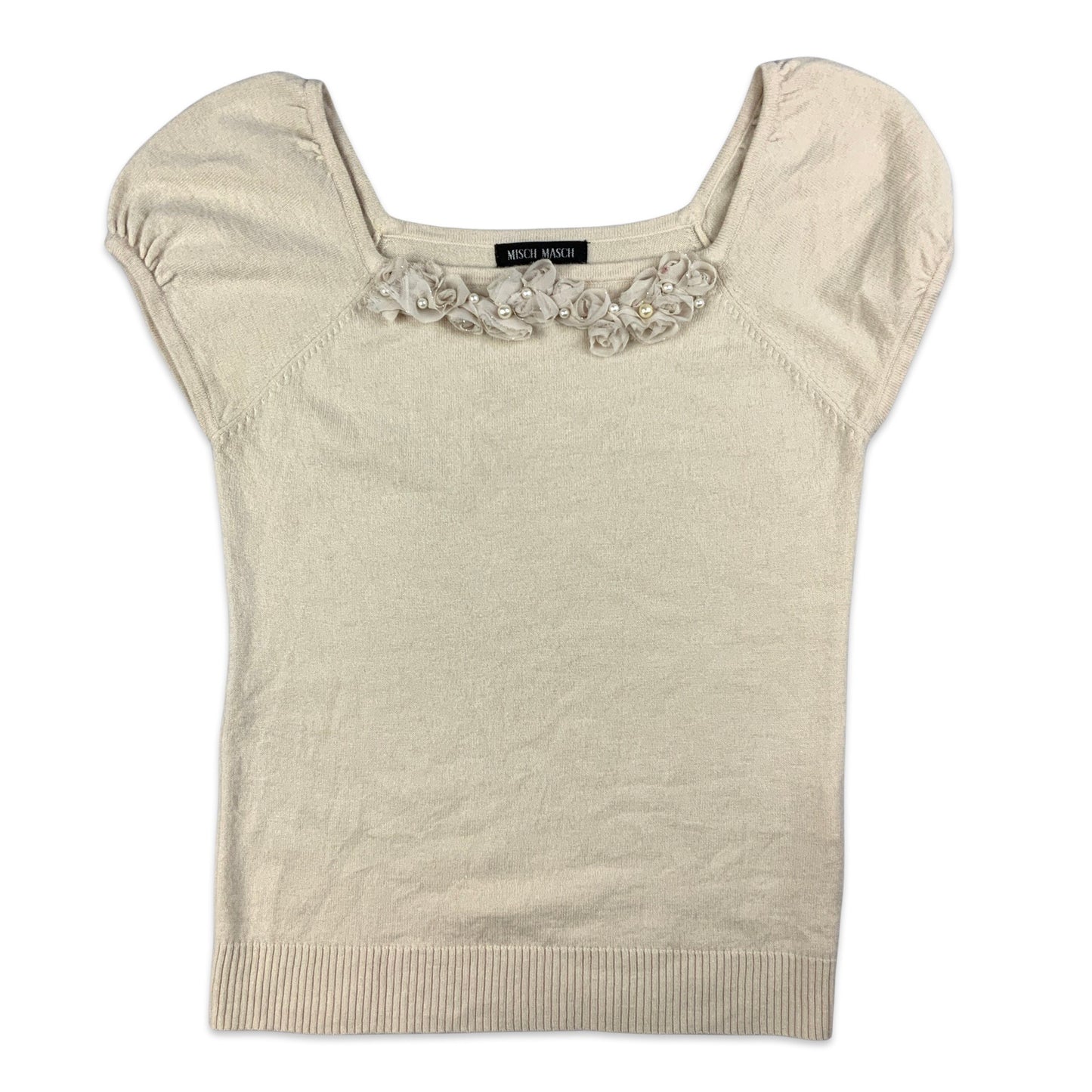 Beige Short Sleeve Jumper 4 6